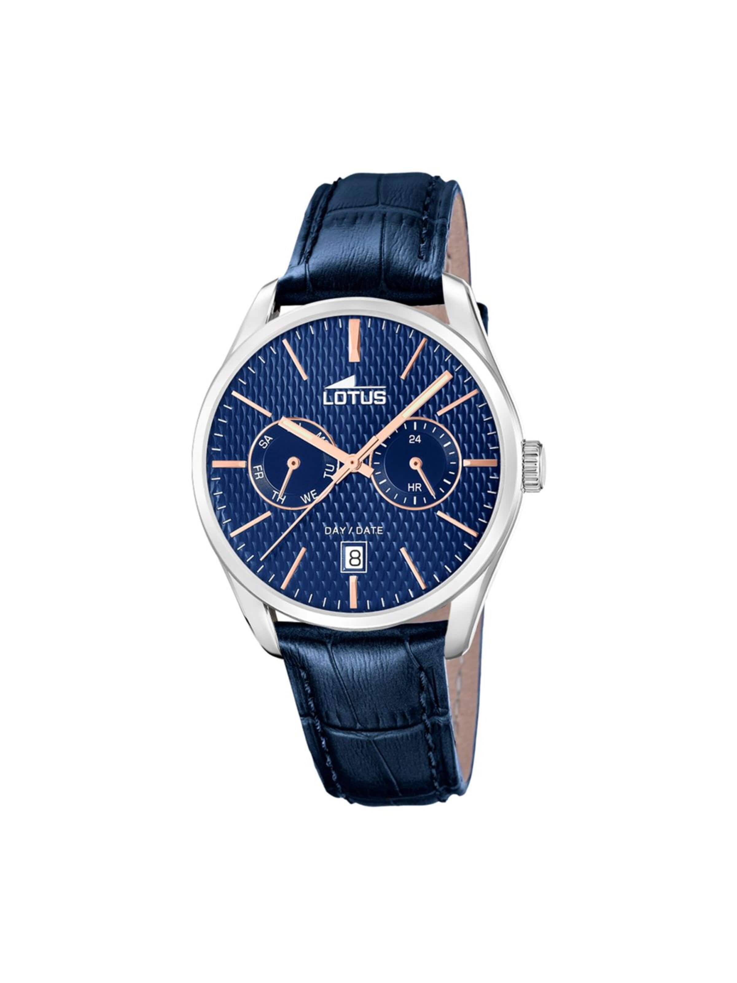 Lotus Analoog horloge 'Watch Multifuncion' in Blauw: voorkant