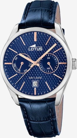 Lotus Analoog horloge 'Watch Multifuncion' in Blauw: voorkant