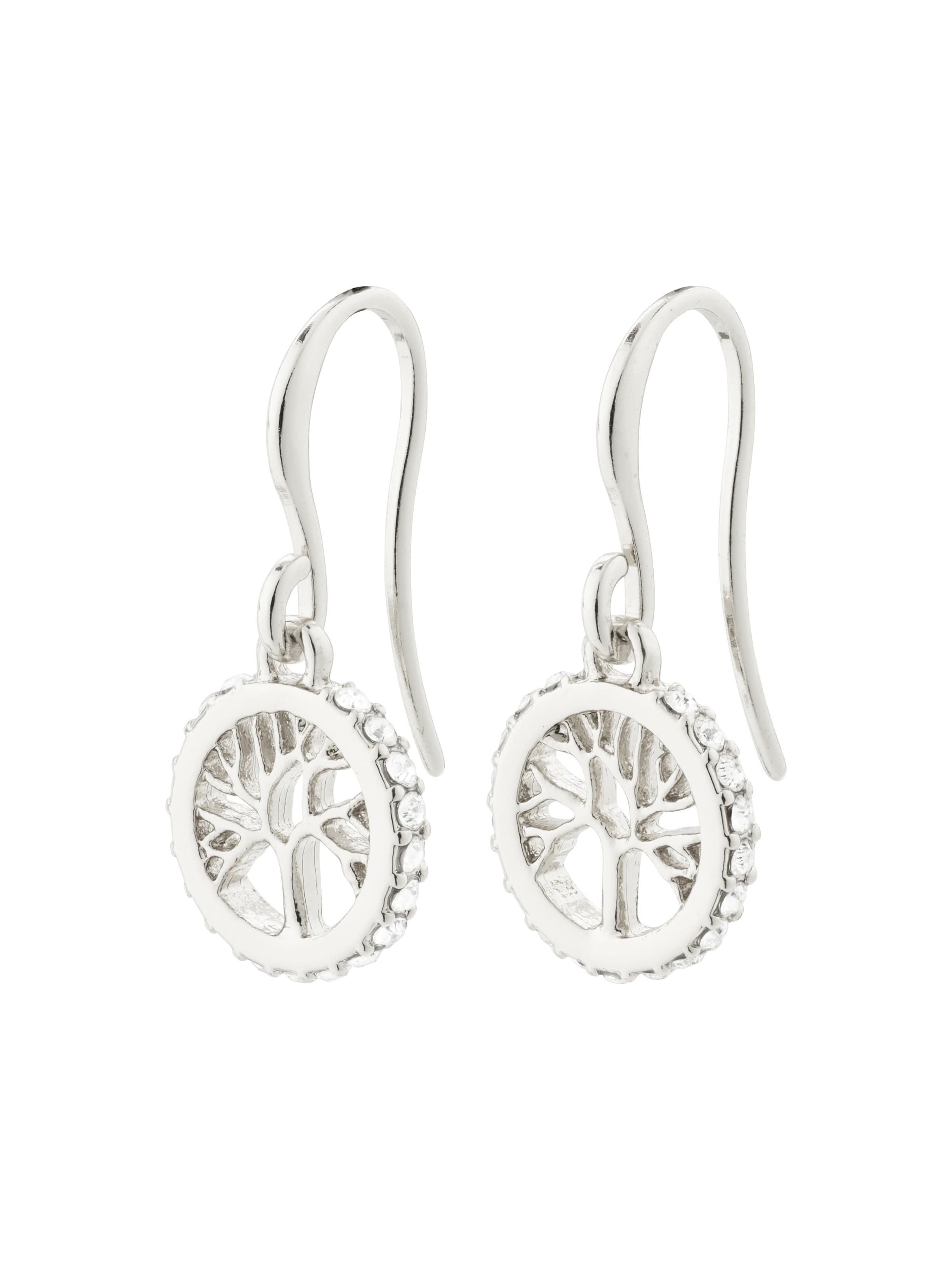 Pilgrim Øreringe 'Alia' i sølv: forside