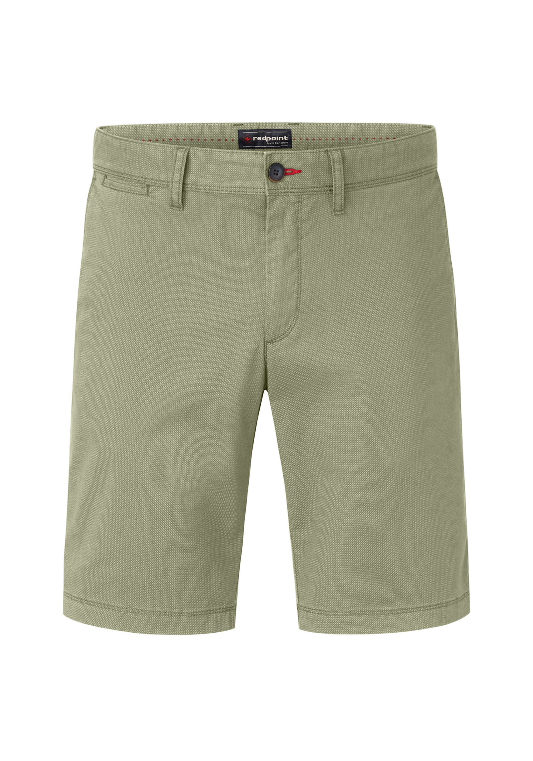 REDPOINT Slim fit Chino Pants in Green: front
