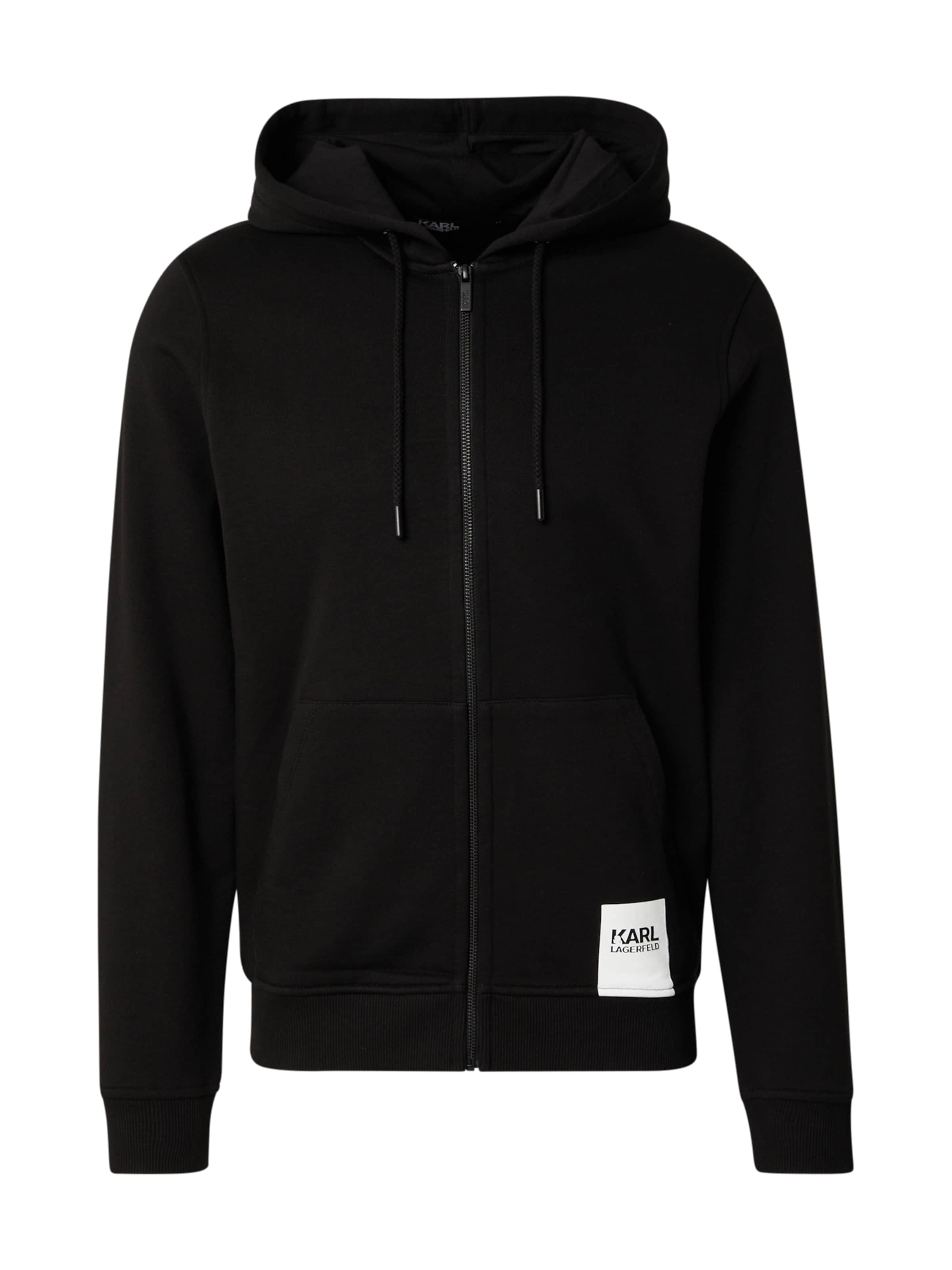 Hanorac de la Karl Lagerfeld pe negru: față