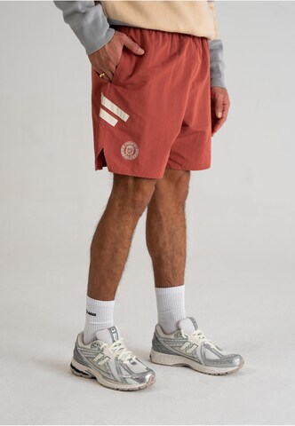 Prohibited Regular Pants 'PBFC' in Red