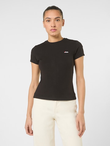 Maglietta 'TRIVERO slim t-shirt' di FILA in nero: frontale