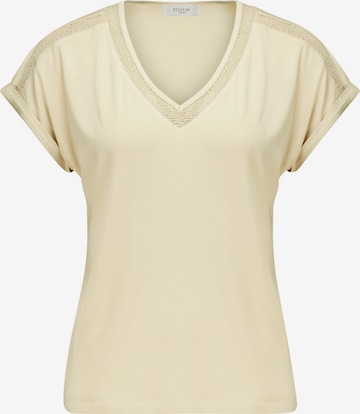 T-shirt 'Dilly' Deeluxe en beige : devant