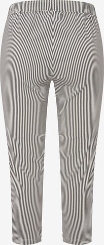 Coupe slim Pantalon à plis Ulla Popken en bleu