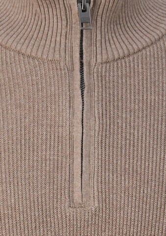 s.Oliver Men Big Sizes Sweater in Brown: front
