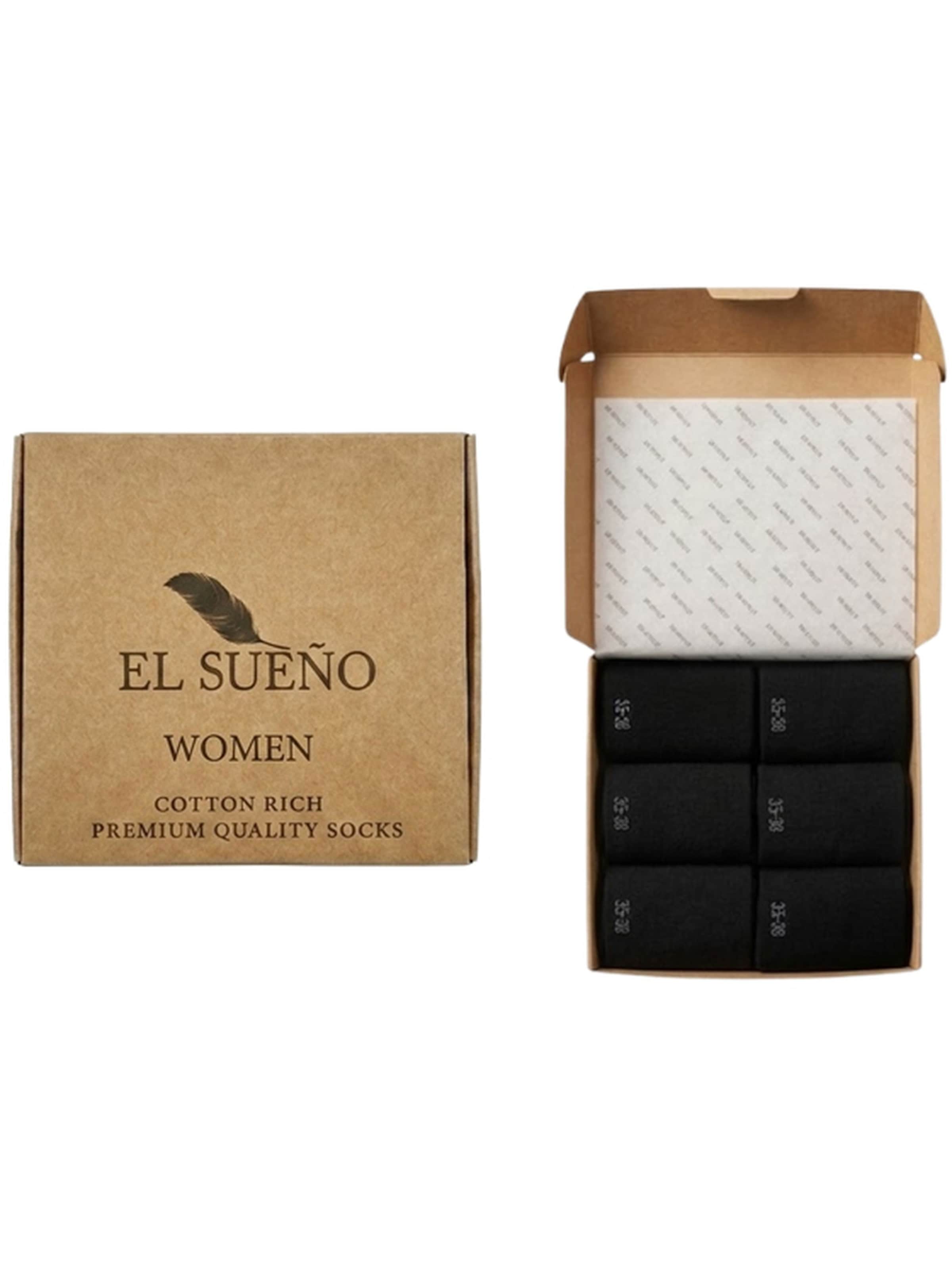 Calzino 'Quarter Sportsocken' di El Sueno in nero