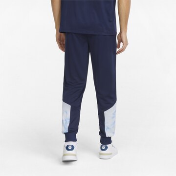 Effilé Pantalon de sport 'Man City' PUMA en bleu