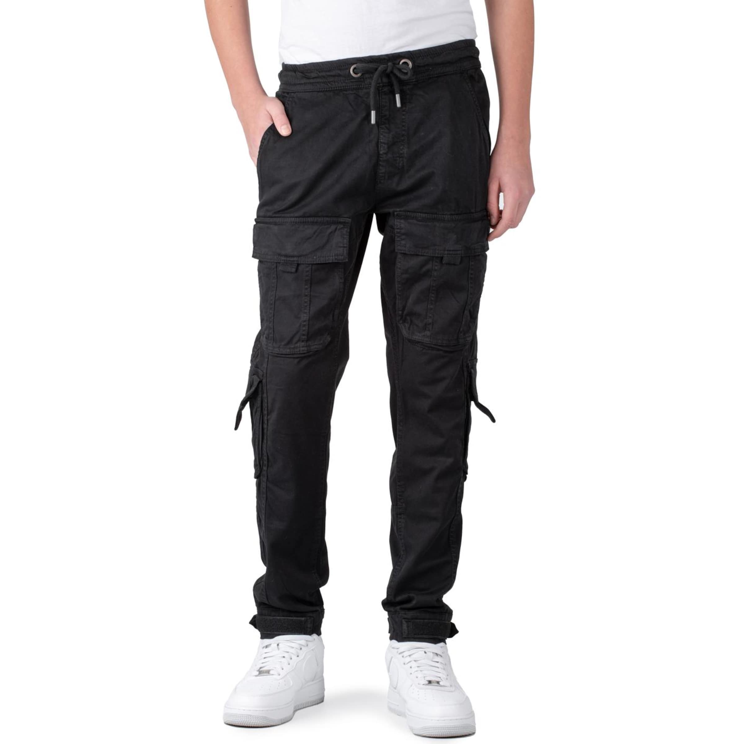 ALPHA INDUSTRIES Regular Workout Pants 'Sergeant Jogger Pants' in Black: front