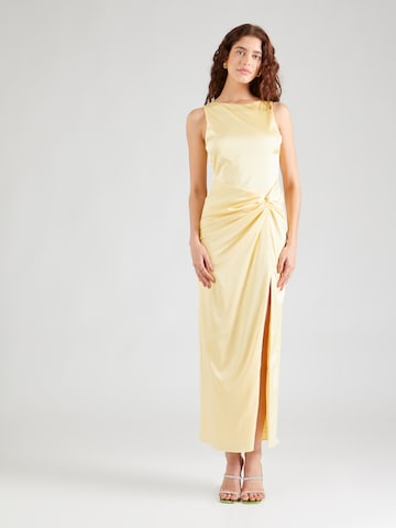 Abercrombie & Fitch Вечерна рокля в жълто: отпред
