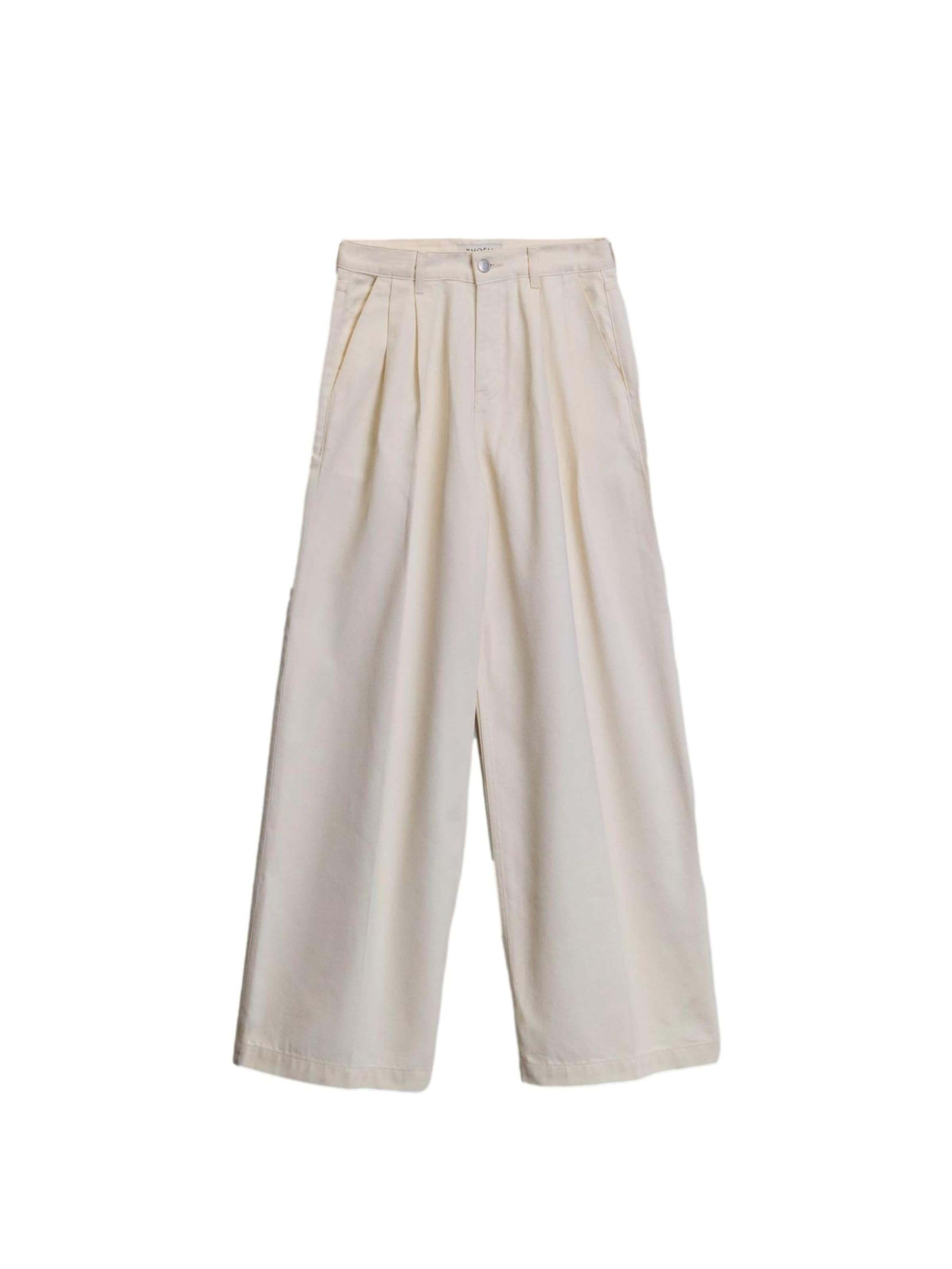 Bhoem Wide Leg Hose in Weiß: Vorderseite