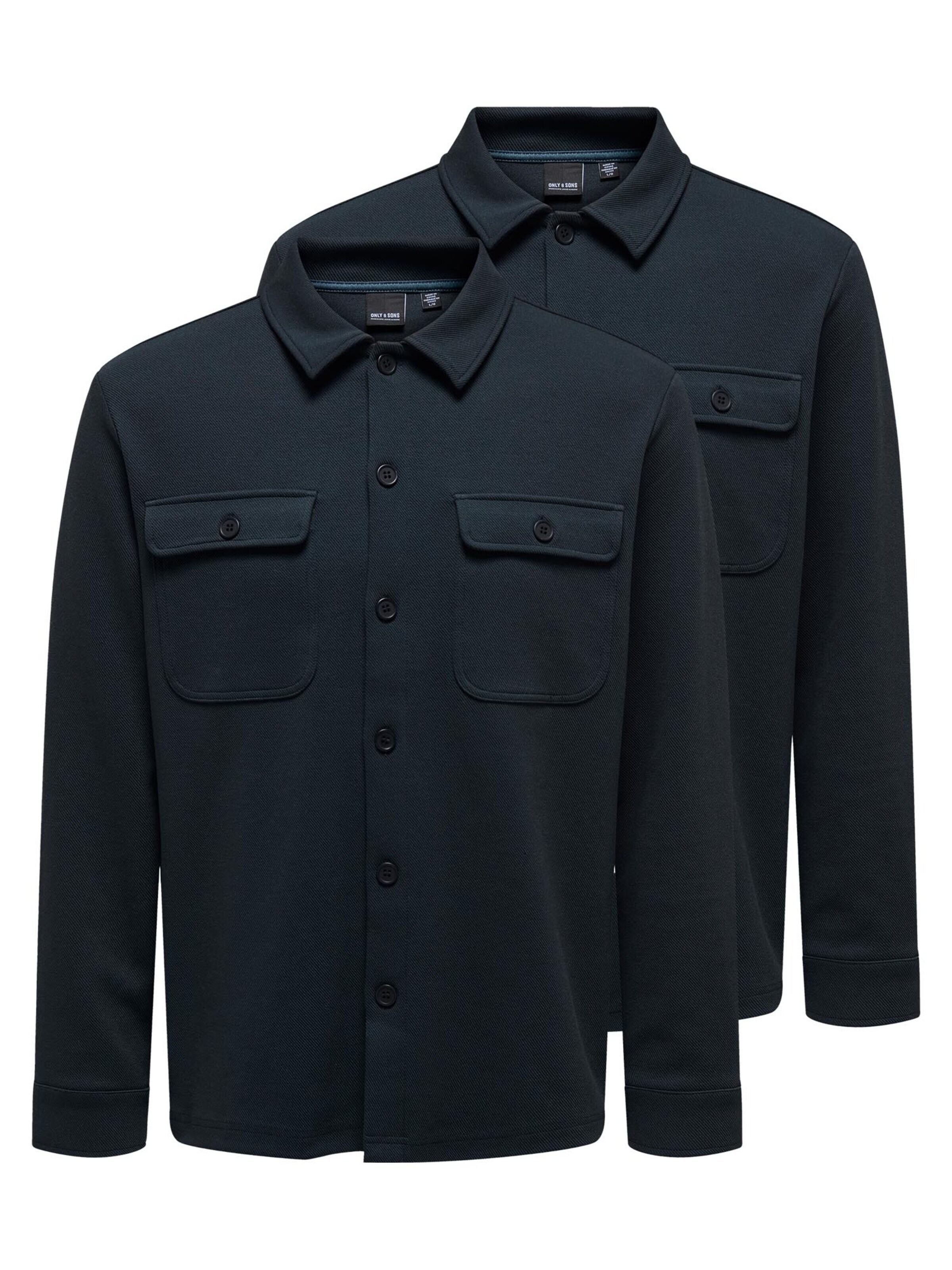 Only & Sons Hemd 'Newkodyl'‌‌‌‌‌‌ in Blau: Vorderseite