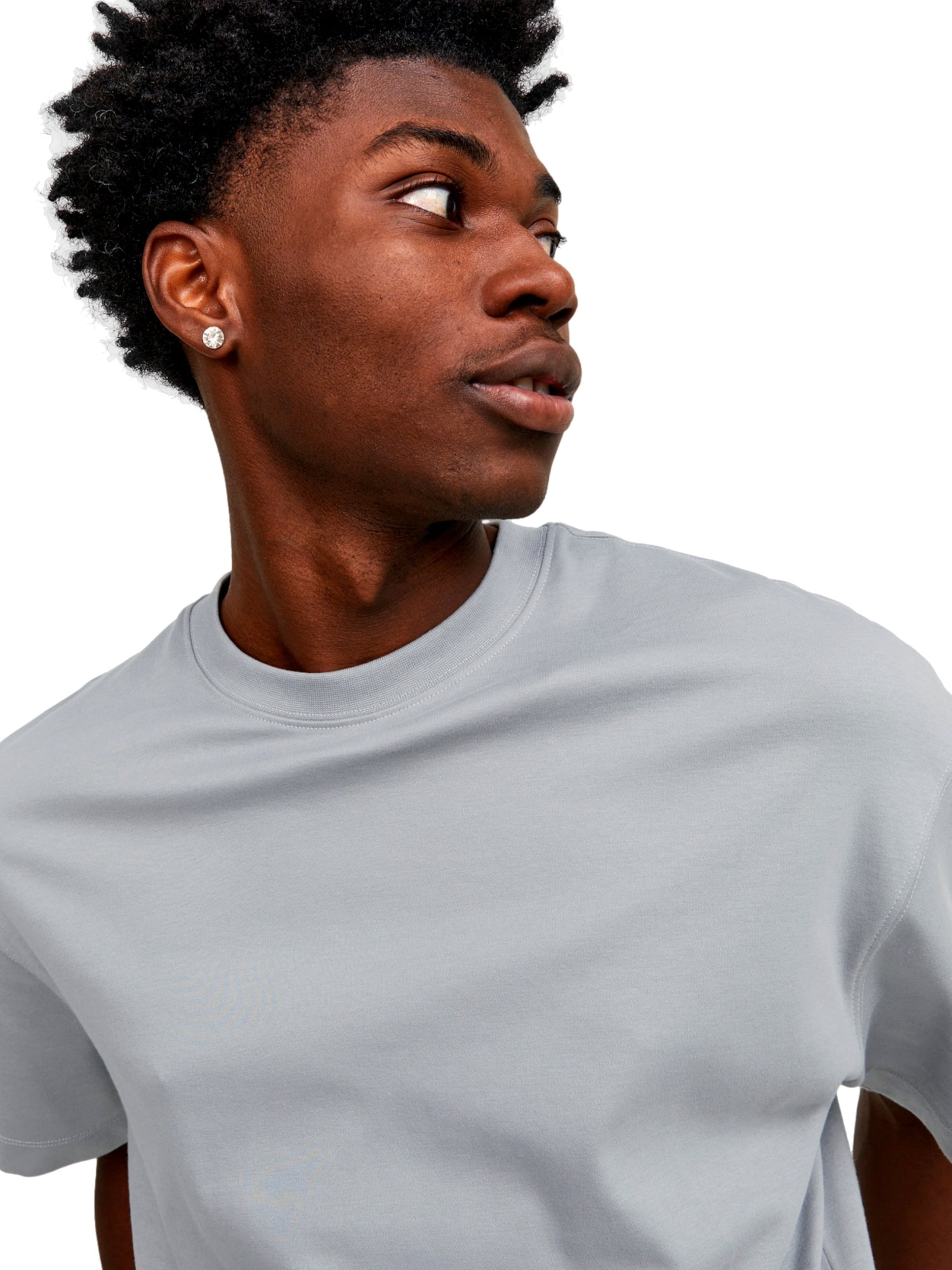 JACK & JONES Футболка 'JJEUrban Edge' в Серый