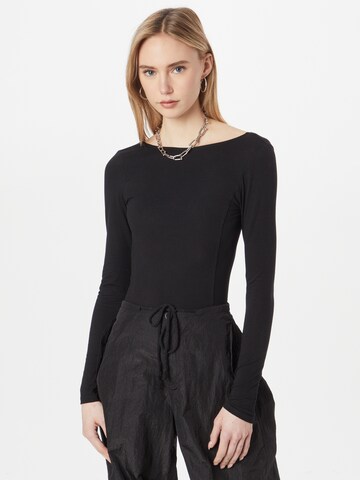 WEEKDAY Shirt in Black: front