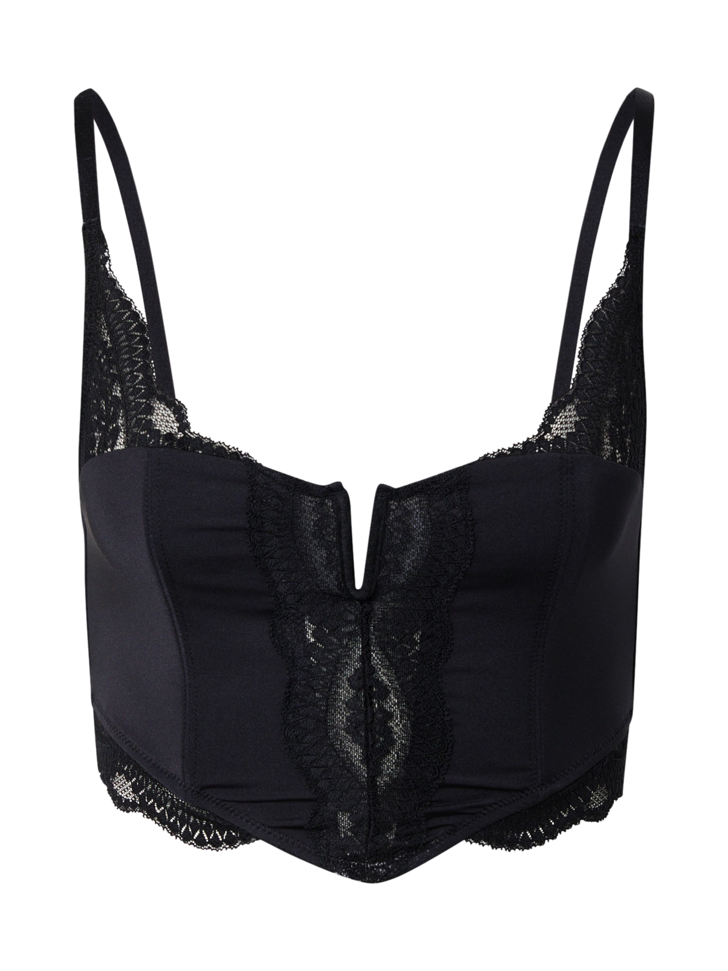 Hunkemöller Bustier Biustonosz 'Bronte' w kolorze czarny: przód