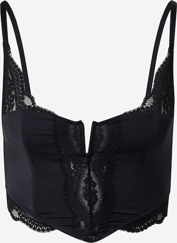 juoda Hunkemöller Biustjė Liemenėlė 'Bronte': priekis