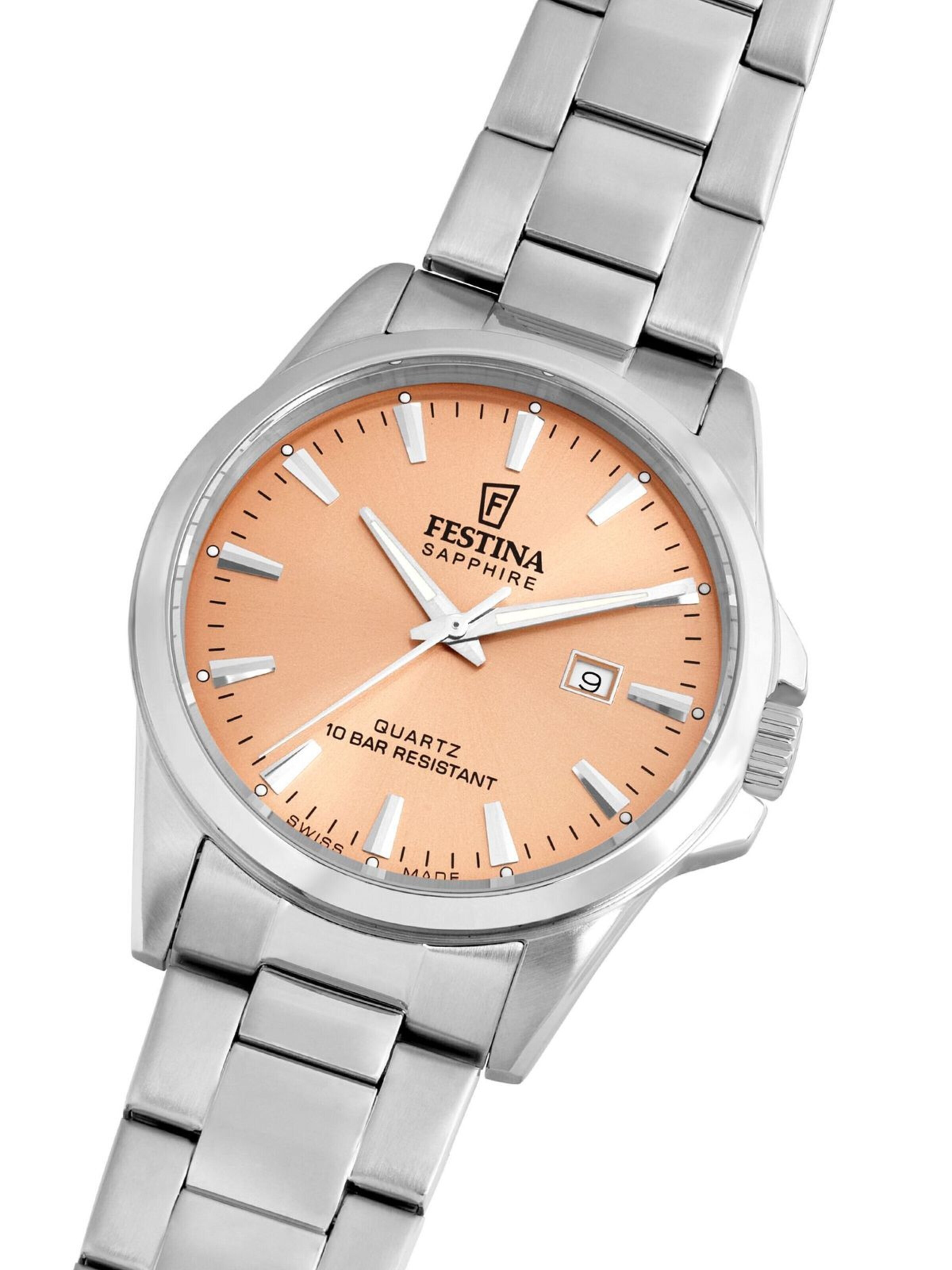Montre à affichage analogique 'Date watch Classics Swiss Made' FESTINA en marron