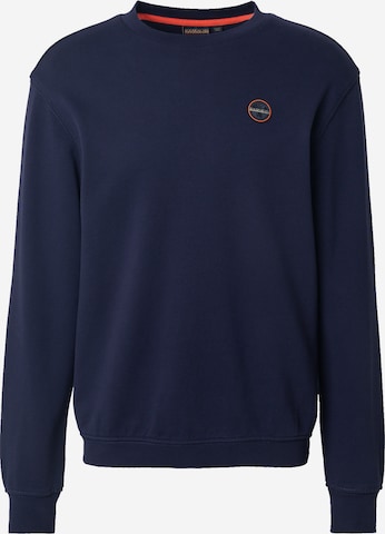 mėlyna NAPAPIJRI Megztinis be užsegimo 'B-BADGE': priekis