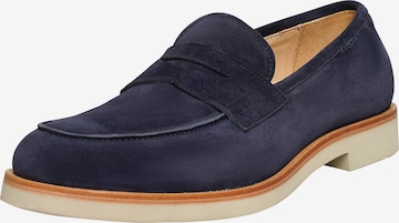 Henry Stevens Classic Flats ' Ben PL ' in Blue: front