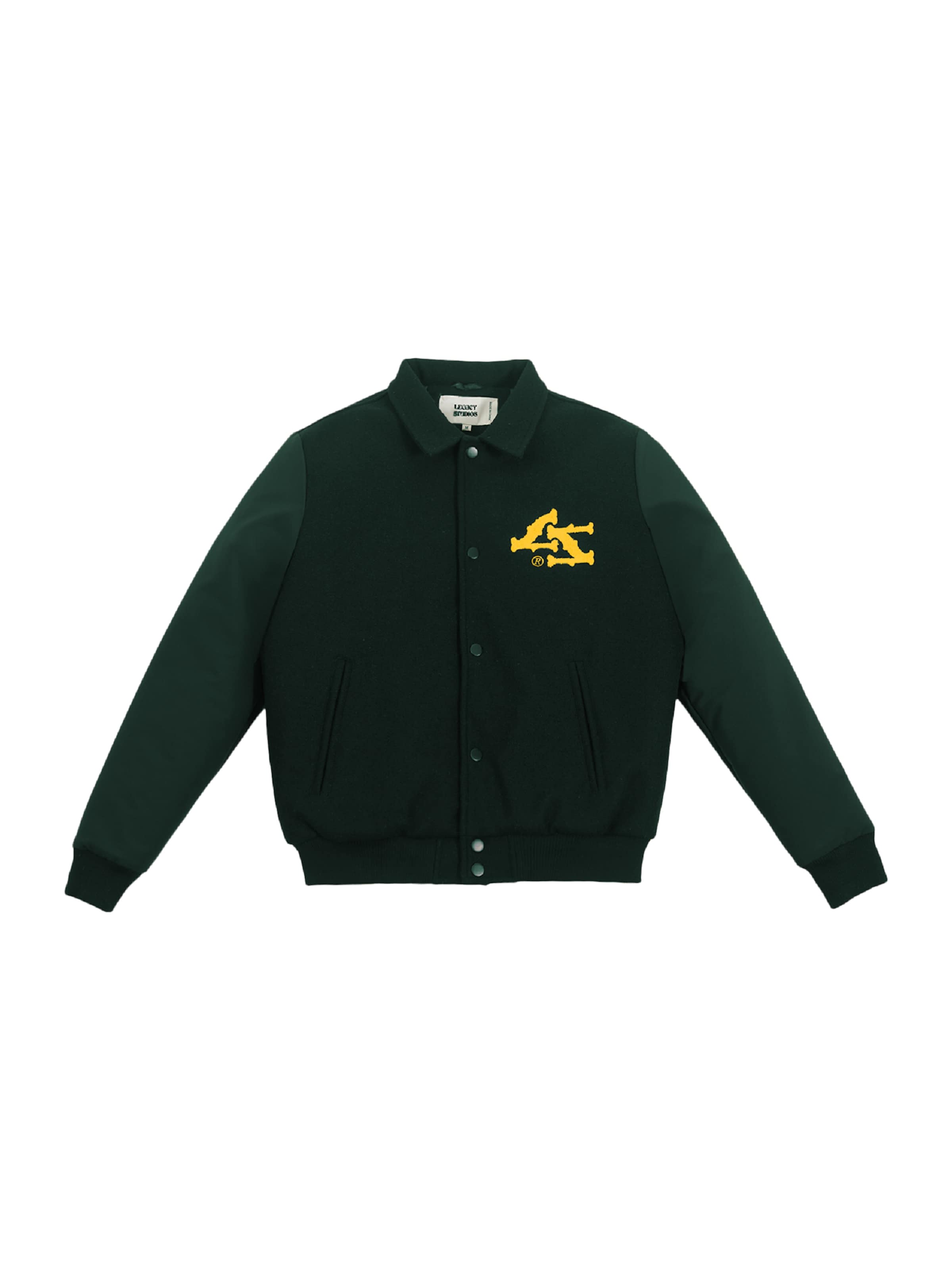 Giacca di mezza stagione 'Varsity' di Legacy Studios in verde: frontale