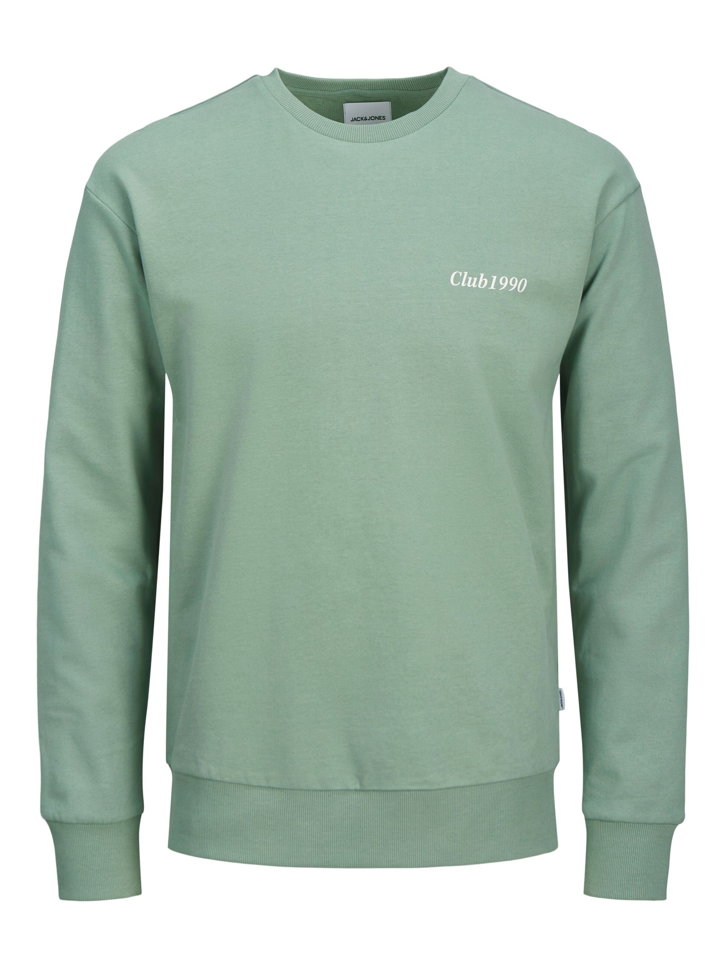 Jacks & Jones Sweatshirt 'Herren Sweatshirt' in Green: front