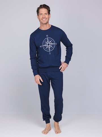 Pastunette Pyjama lang‌‌‌‌‌‌‌‌‌ in Blau: Vorderseite
