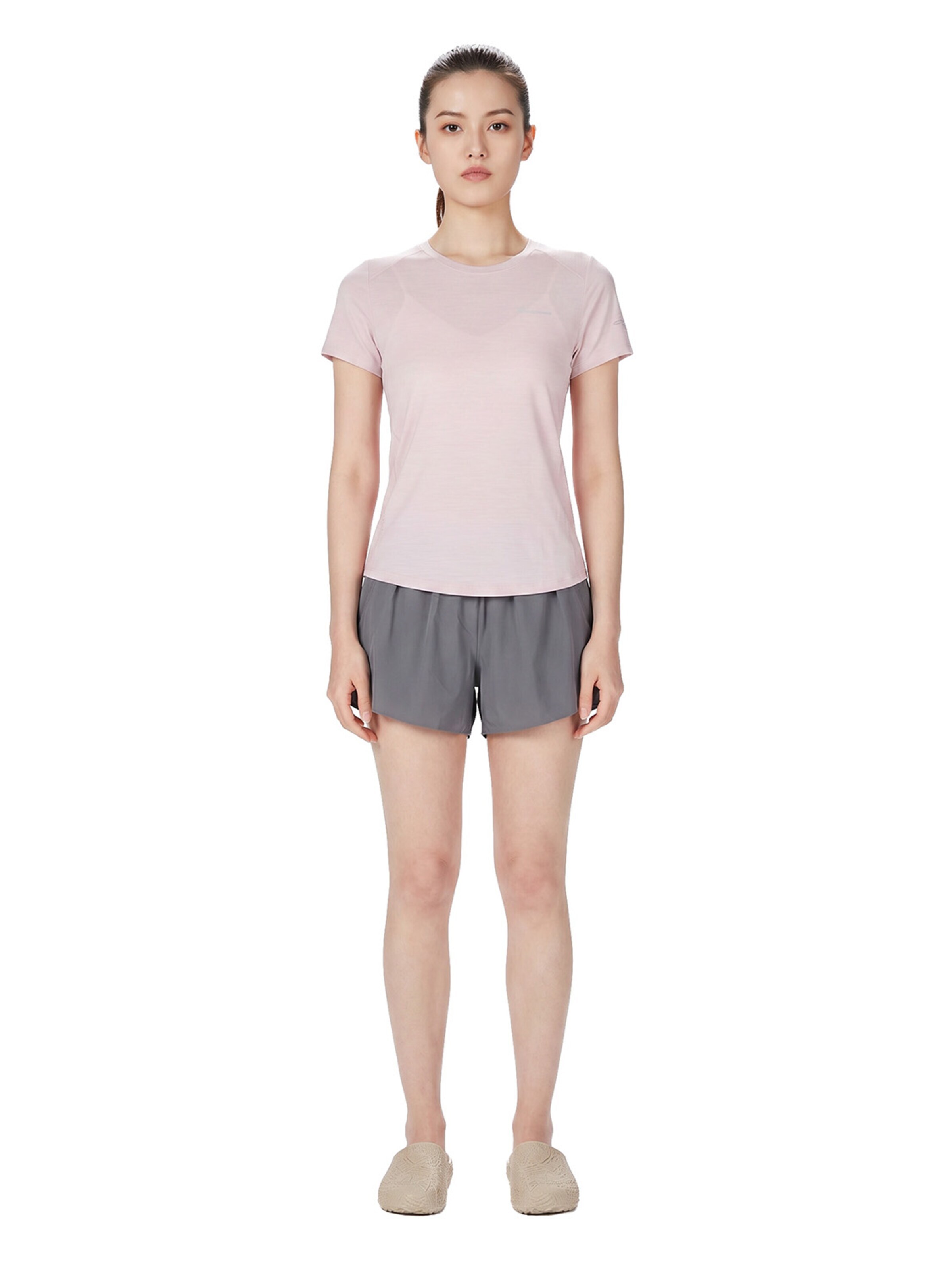 ANTA Regular Sporthose 'ANTA Women's Running Shorts'‌‌‌‌‌‌‌‌‌ in Grau