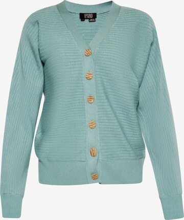 IPARO Knit Cardigan in Blue: front