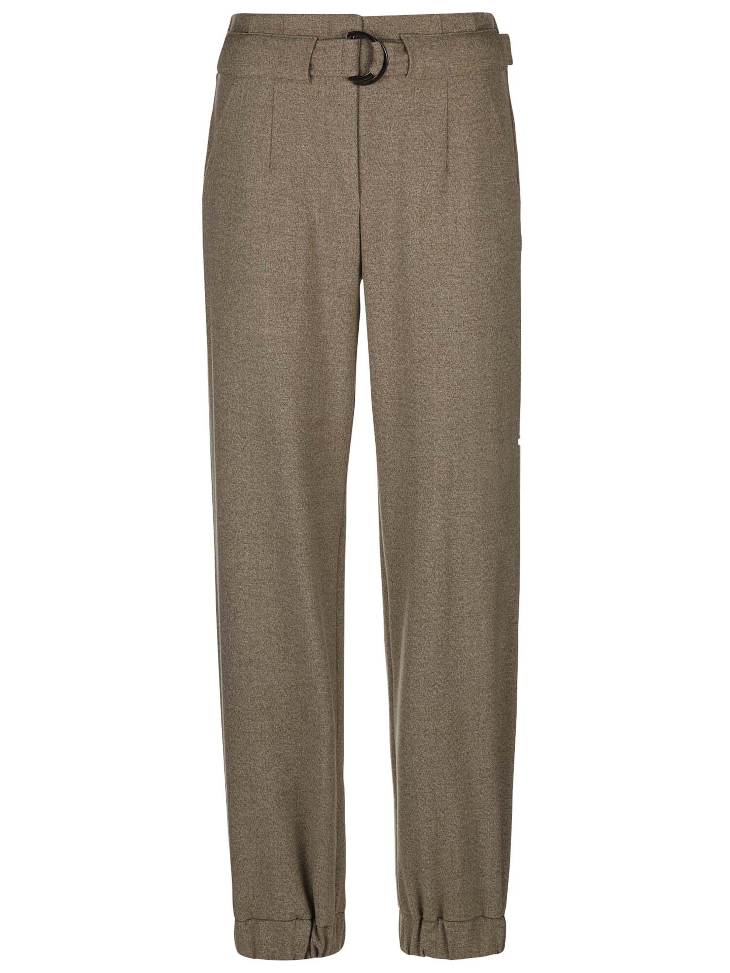 Pantalon MADELEINE en marron : devant