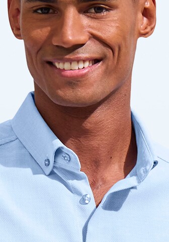H.I.S Regular fit Button Up Shirt in Blue