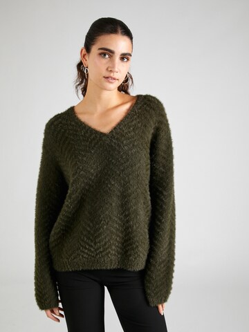 Pullover 'Floria' di modström in verde: frontale