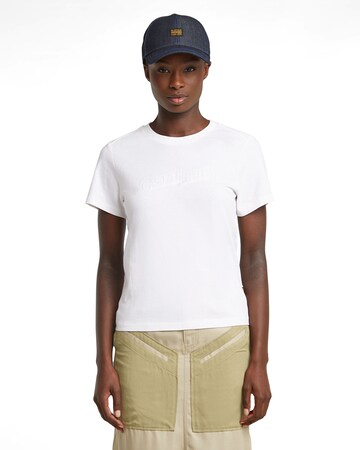 G-STAR Shirt in Wit: voorkant