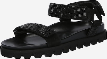 Kennel & Schmenger Sandals 'NET' in Black: front