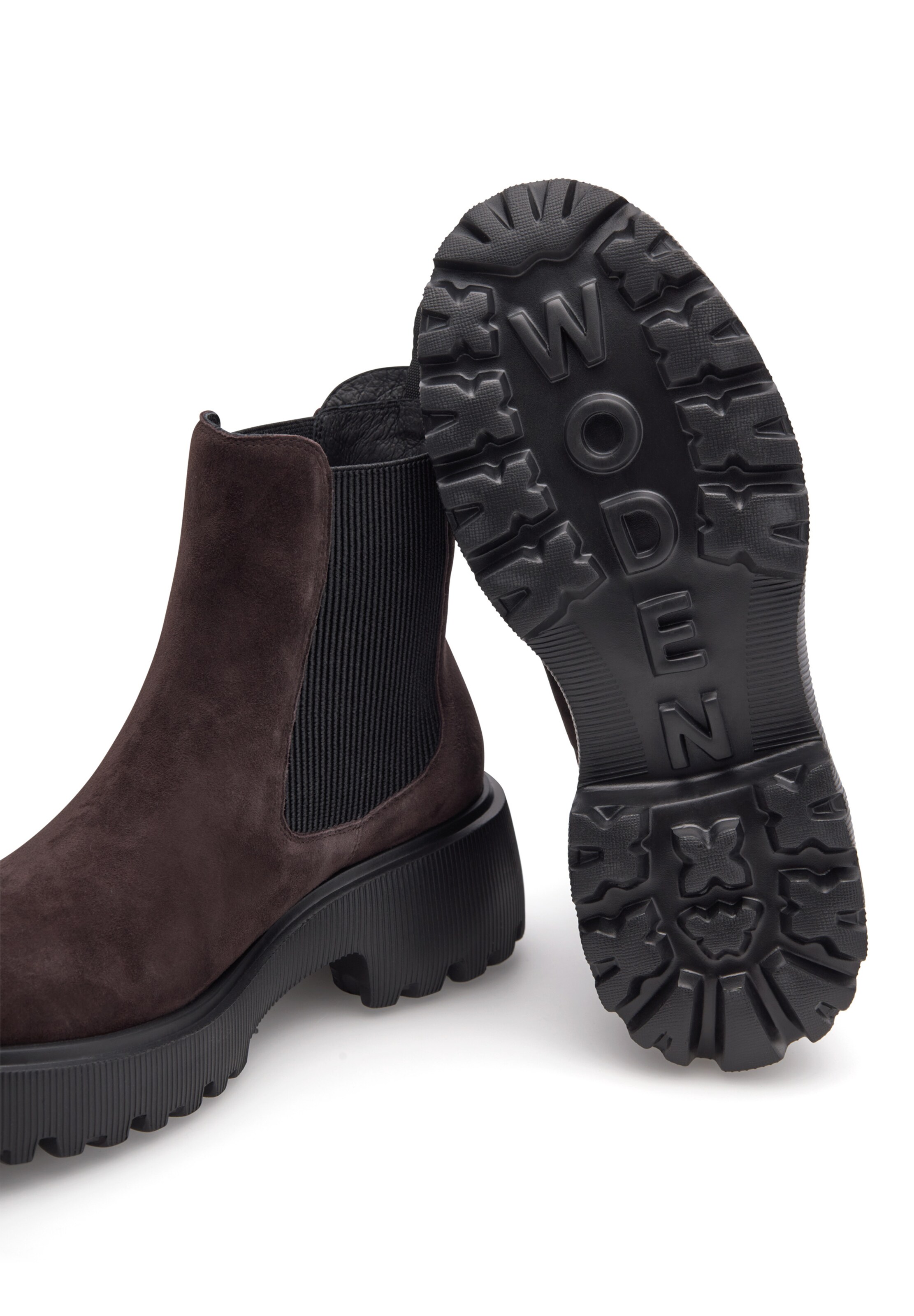 WODEN Chelsea Boots 'Aya' in Braun