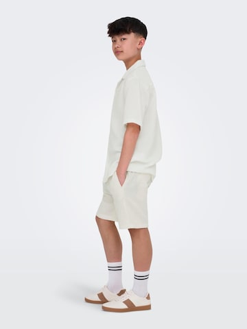 Only & Sons Junior Regular Trousers 'OSJTel-Pas' in White