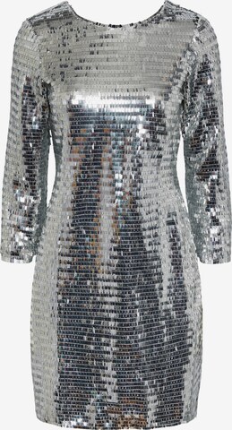 Y.A.S Cocktail Dress 'Roaring' in Silver: front