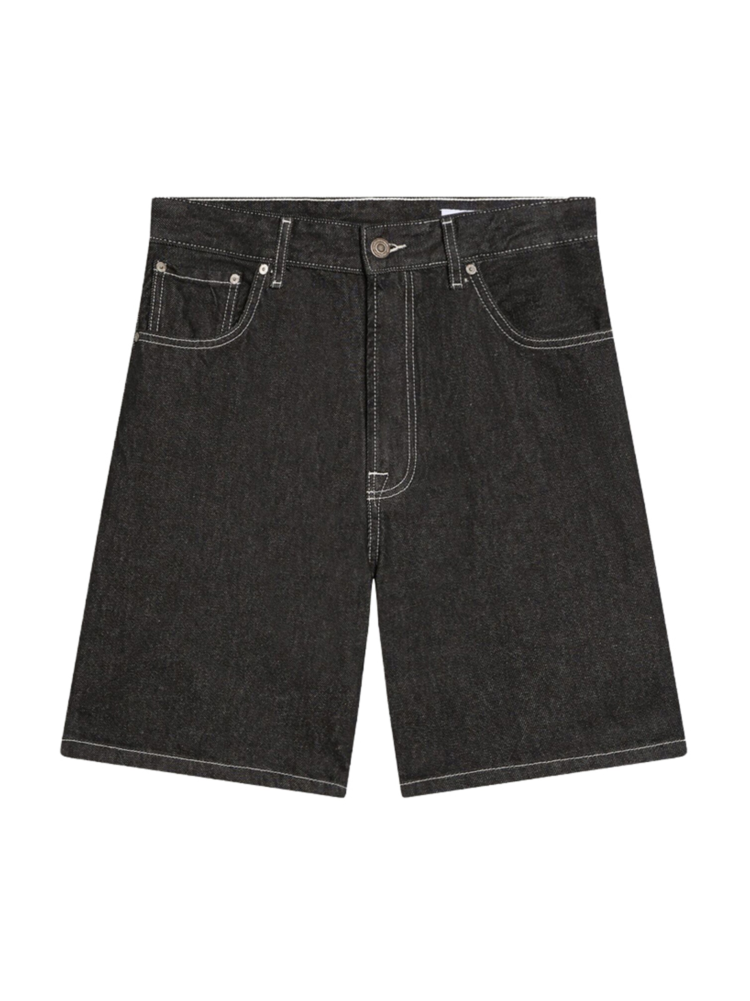 Bershka Regular Jeans in Zwart: voorkant