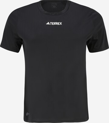 ADIDAS TERREX Performance Shirt 'Multi ' in Black: front