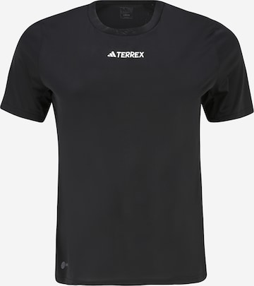 ADIDAS TERREX - Camisa funcionais 'Multi ' em preto: frente