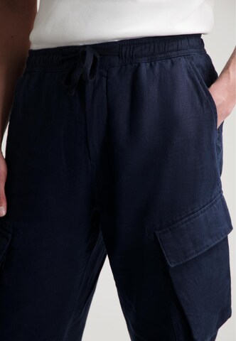 Dstrezzed Regular Cargohose 'James' in Blau