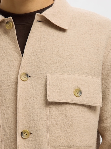 SELECTED Strickjacke 'SLHNEALY' in Beige