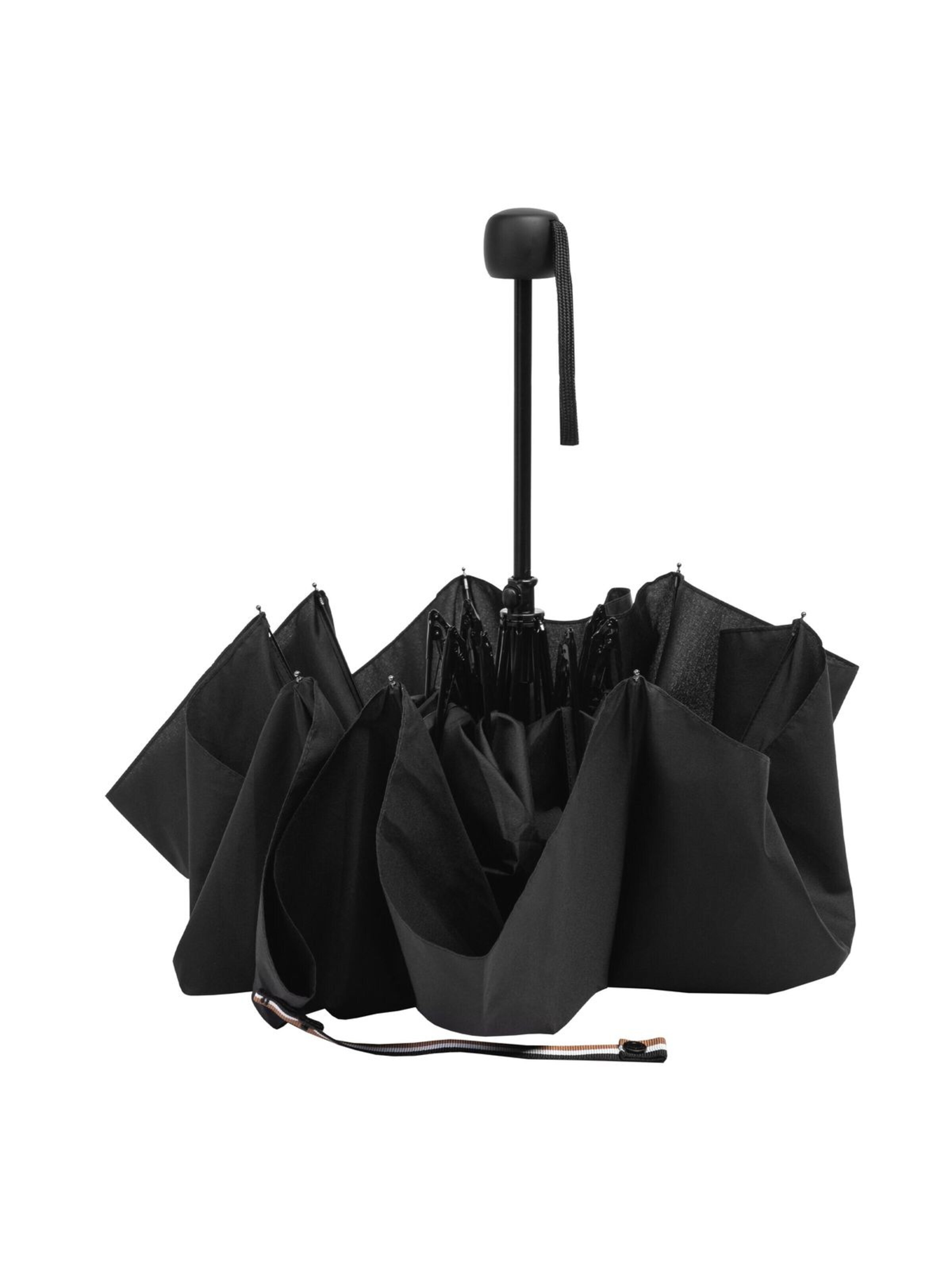 BOSS Paraplu 'Umbrella Mini Iconic' in Zwart