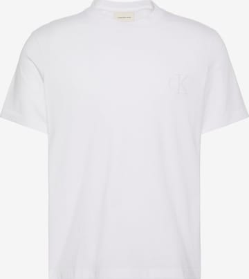 T-Shirt Calvin Klein Jeans en blanc : devant