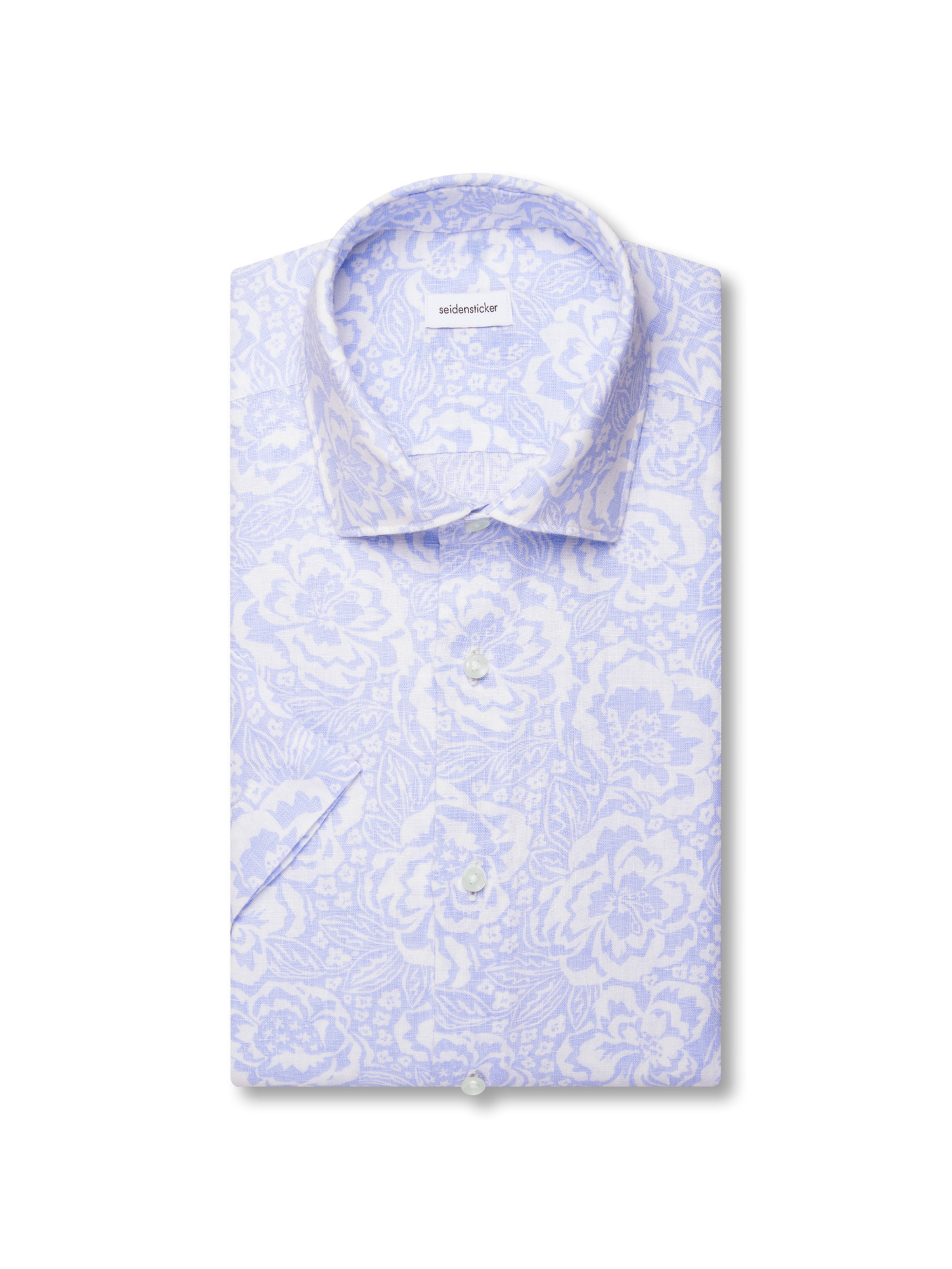 Coupe regular Chemise business 'Schwarze Rose' SEIDENSTICKER en bleu