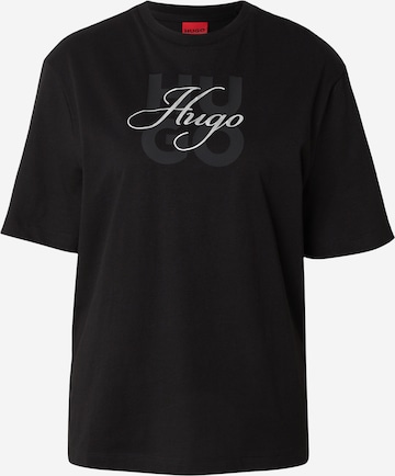 HUGO Тениска 'Dashire_5' в черно: отпред