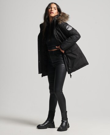 Superdry Winterparka 'Ashley Everest' in Zwart