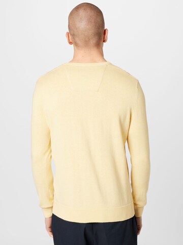 Coupe regular Pull-over TOM TAILOR en jaune