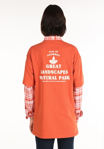 T-shirt Colin's en orange : devant