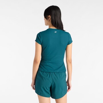 new balance Top 'Ribbed Fitted T-Shirt' in Groen