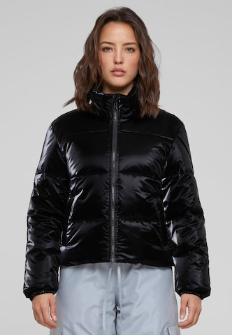 Urban Classics Between-Season Jacket in Black: front